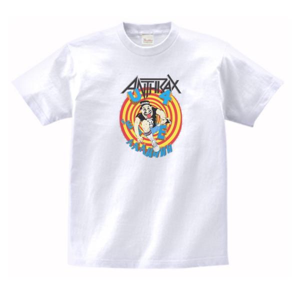 ANTHRAX　音楽Tシャツ ロックTシャツ バンドTシャツ