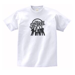 THE STROKES 音楽Tシャツ ロックTシャツ バンドTシャツ グレー