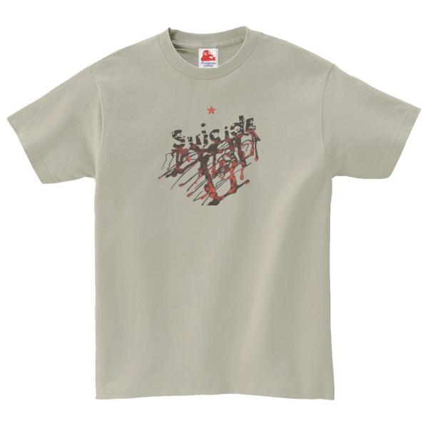 Suicide スーサイド　音楽Tシャツ ロックTシャツ バンドTシャツ　シルバーグレー