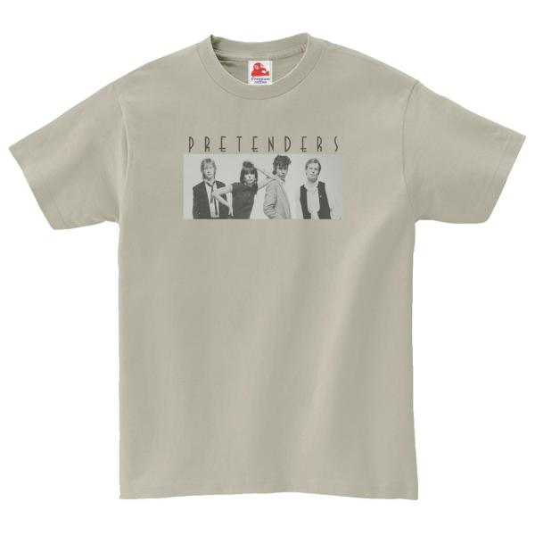 プリテンダーズ The Pretenders　音楽Tシャツ ロックTシャツ バンドTシャツ　シルバー...