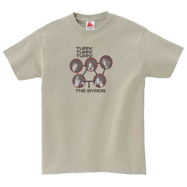 バーズ  The Byrds　音楽Tシャツ ロックTシャツ バンドTシャツ　シルバーグレー