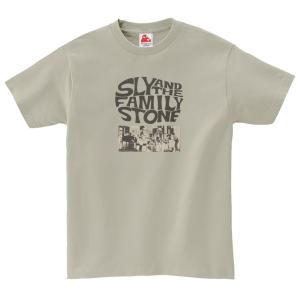 スライ&ザ・ファミリー・ストーン  Sly & the Family Stone　音楽Tシャツ ロックTシャツ バンドTシャツ　シルバーグレー｜uekitaya