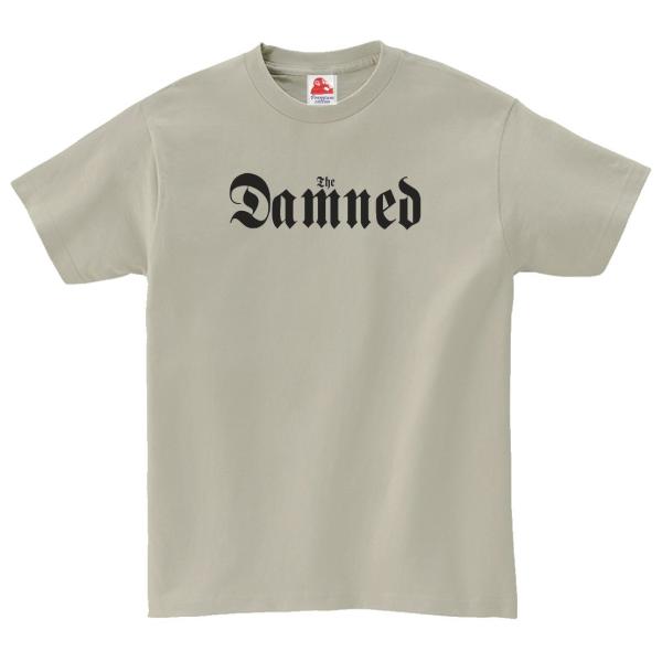 ダムド  The Damned　音楽Tシャツ ロックTシャツ バンドTシャツ　シルバーグレー