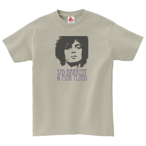 シド バレット Syd Barrett　音楽Tシャツ ロックTシャツ バンドTシャツ　シルバーグレー
