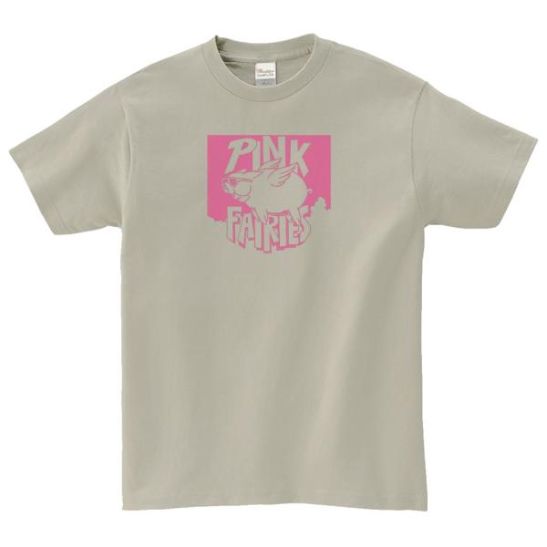 ピンク・フェアリーズ　PINK FAIRIES　音楽Tシャツ ロックTシャツ バンドTシャツ　シルバ...