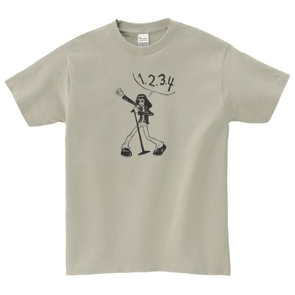 ラモーンズ Ramones　音楽Tシャツ ロックTシャツ バンドTシャツ　シルバーグレー