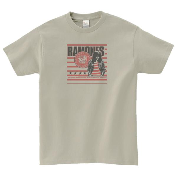 RAMONES ラモーンズ　音楽Tシャツ ロックTシャツ バンドTシャツ　シルバーグレー