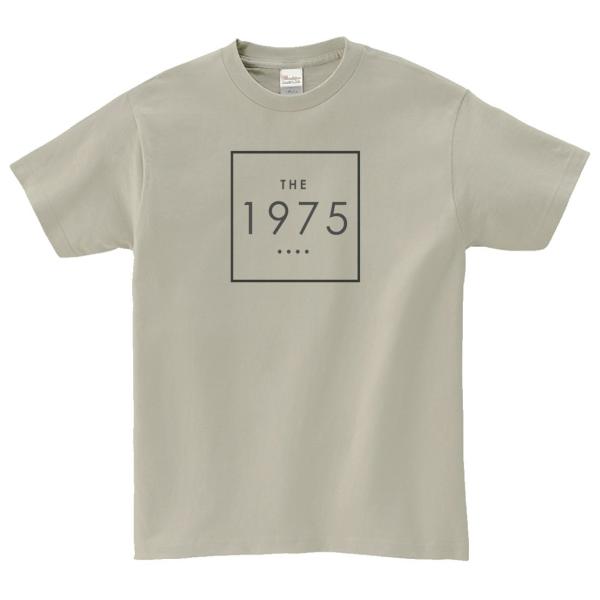 THE 1975　音楽Tシャツ ロックTシャツ バンドTシャツ　シルバーグレー