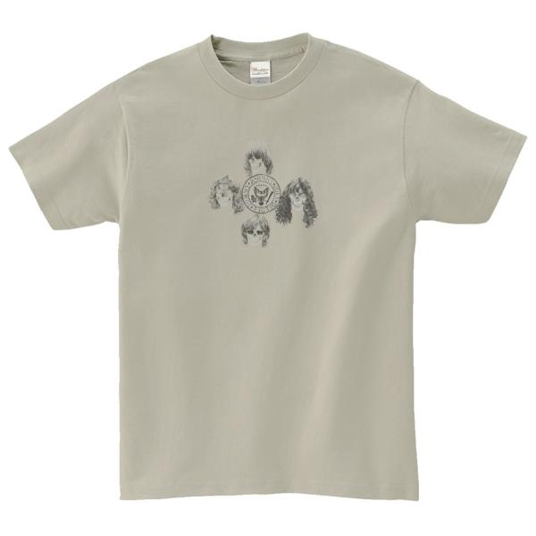 RAMONES　音楽Tシャツ ロックTシャツ バンドTシャツ　シルバーグレー