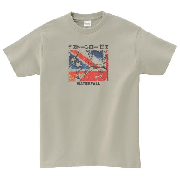 ザ　ストーンローゼス　音楽Tシャツ ロックTシャツ バンドTシャツ　シルバーグレー