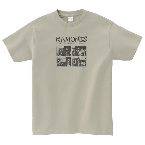 RAMONES　音楽Tシャツ ロックTシャツ バンドTシャツ　シルバーグレー
