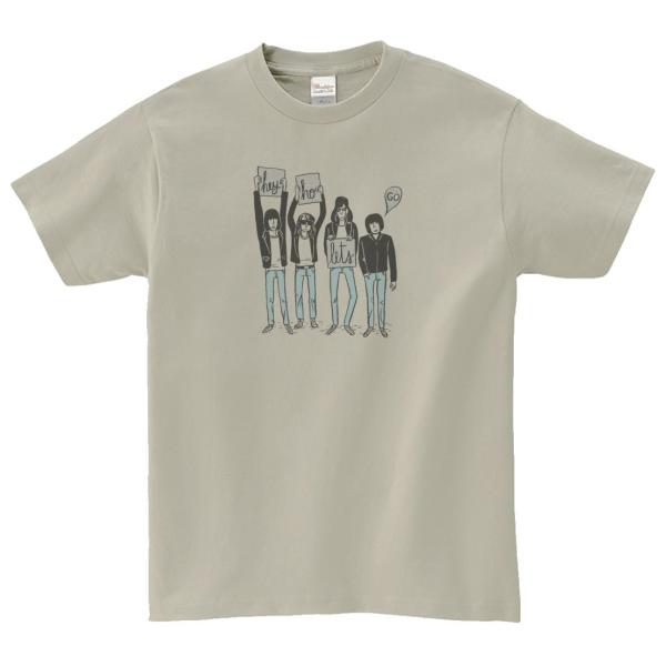 RAMONES　音楽Tシャツ ロックTシャツ バンドTシャツ　シルバーグレー