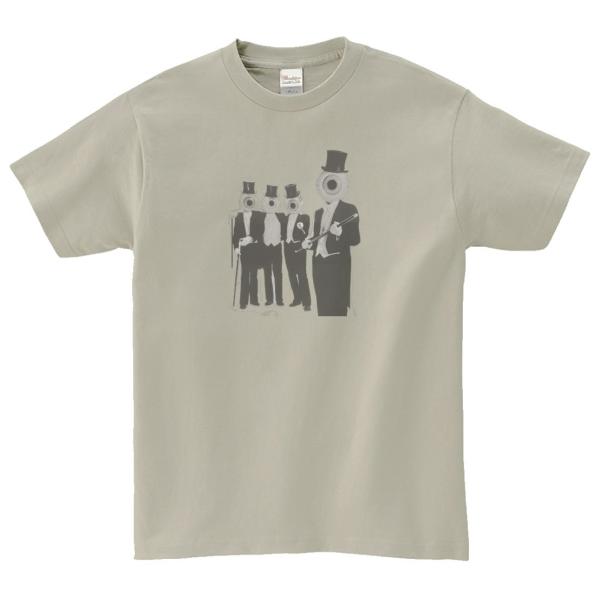 レジデンツ The Residents　音楽Tシャツ ロックTシャツ バンドTシャツ　シルバーグレー