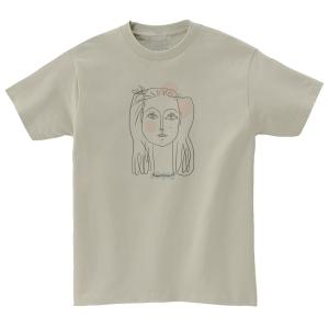 パブロ・ピカソ デザイン・アート Tシャツ グレー : うえきたや