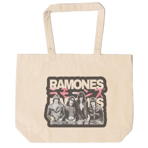 RAMONES ラモーンズ　トートバッグ　キャンバス　12oz 綿100％　ナチュラル色