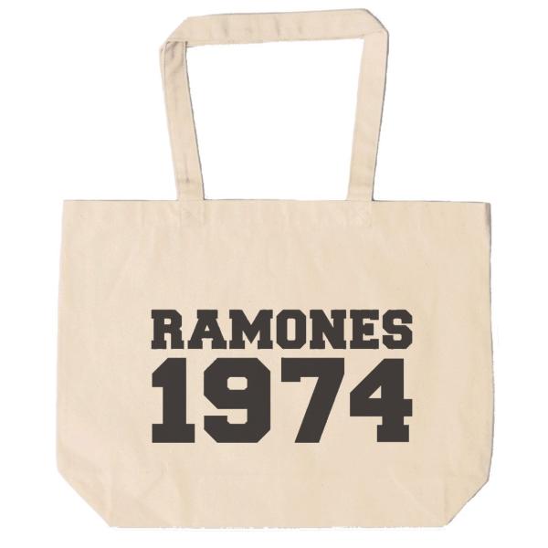 ラモーンズ　 Ramones　トートバッグ　キャンバス　12oz 綿100％　ナチュラル色
