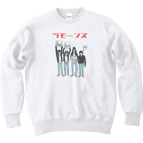 カタカナ ラモーンズ　音楽 ロック シャツ バンド シネマ 長袖　トレーナー スエット ロングスリー...