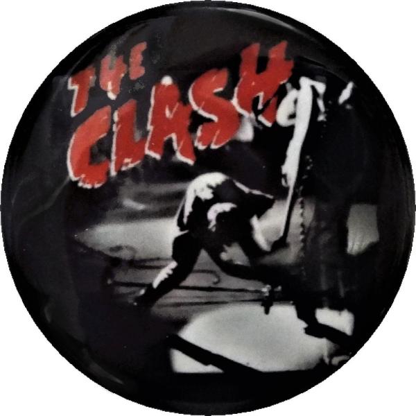 THE CLASH　音楽　シネマ　缶バッジ　（安全ピンタイプ直径38ｍｍ）