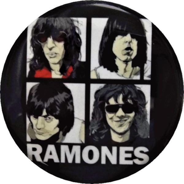 RAMONES　音楽　シネマ　缶バッジ　（安全ピンタイプ直径38ｍｍ）
