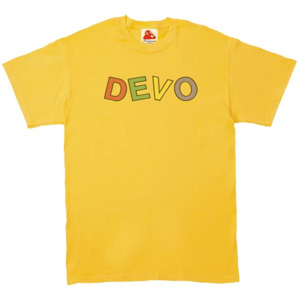 ディーヴォ Devo　音楽Tシャツ ロックTシャツ バンドTシャツ　イエロー