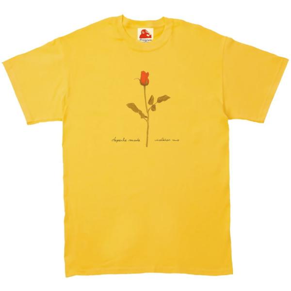 デペッシュ・モード Depeche Mode　音楽Tシャツ ロックTシャツ バンドTシャツ　イエロー
