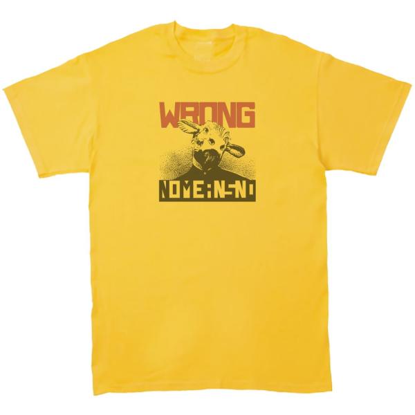 NOMEANSNO ノーミーンズノー　音楽Tシャツ ロックTシャツ バンドTシャツ　イエロー