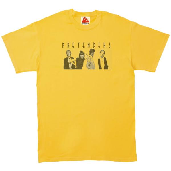 プリテンダーズ The Pretenders　音楽Tシャツ ロックTシャツ バンドTシャツ　イエロー