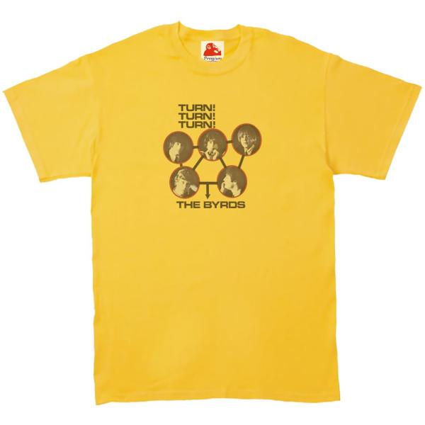 バーズ  The Byrds　音楽Tシャツ ロックTシャツ バンドTシャツ　イエロー