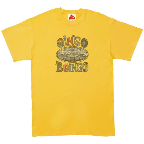 OINGO BOINGO  オインゴ ボインゴ　音楽Tシャツ ロックTシャツ バンドTシャツ　イエロ...
