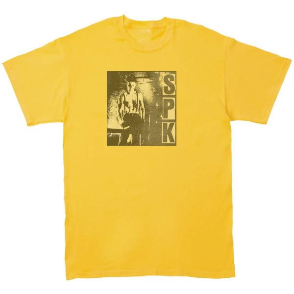 SPK エス ピー ケー　音楽Tシャツ ロックTシャツ バンドTシャツ　イエロー