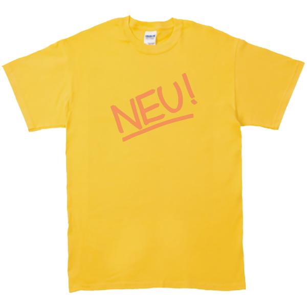 ノイ　NEU!　音楽Tシャツ ロックTシャツ バンドTシャツ　イエロー