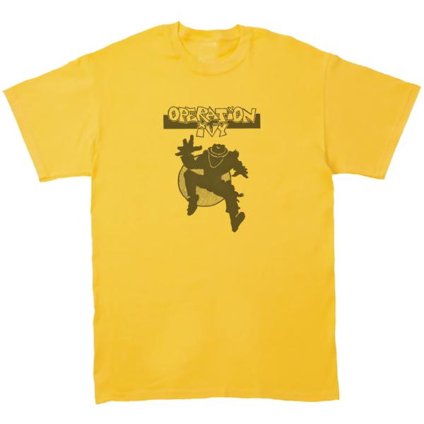 アイビー作戦  Operation Ivy　音楽Tシャツ ロックTシャツ バンドTシャツ　イエロー