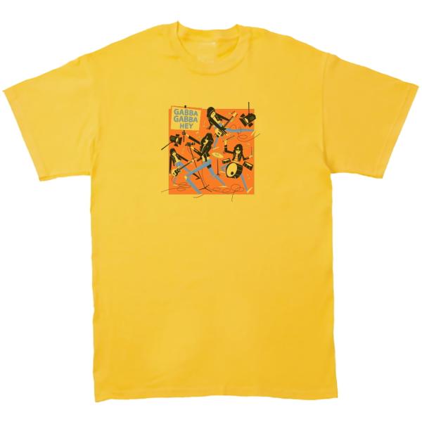 ラモーンズ　Ramones　音楽Tシャツ ロックTシャツ バンドTシャツ　イエロー