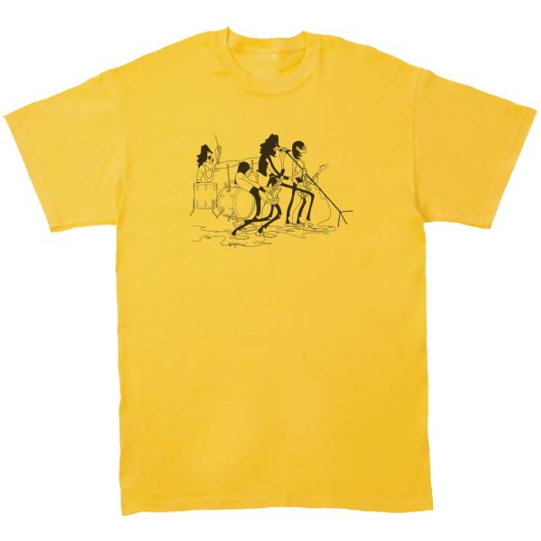 RAMONES 音楽Tシャツ ロックTシャツ バンドTシャツ　イエロー