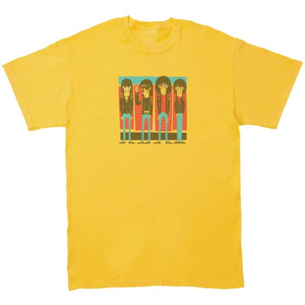 RAMONES 音楽Tシャツ ロックTシャツ バンドTシャツ　イエロー