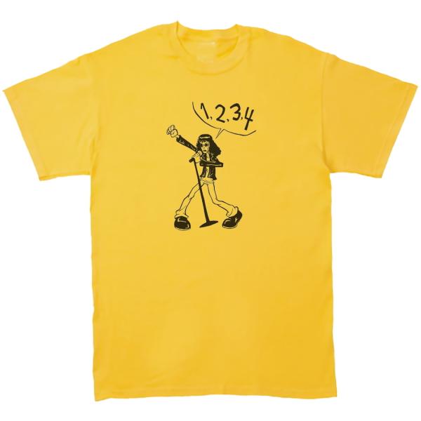ラモーンズ Ramones 音楽Tシャツ ロックTシャツ バンドTシャツ　イエロー
