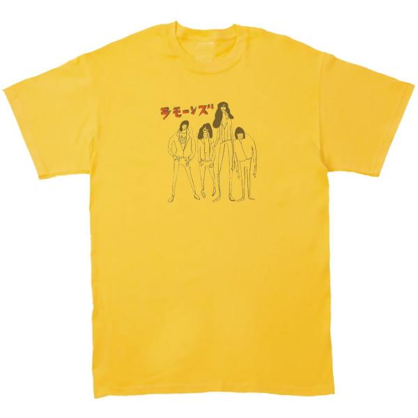 RAMONES ラモーンズ　音楽Tシャツ ロックTシャツ バンドTシャツ　イエロー