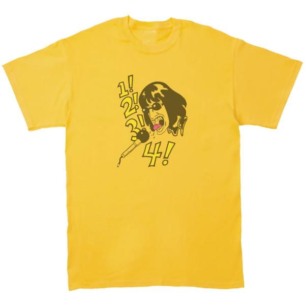 RAMONES ラモーンズ　音楽Tシャツ ロックTシャツ バンドTシャツ　イエロー