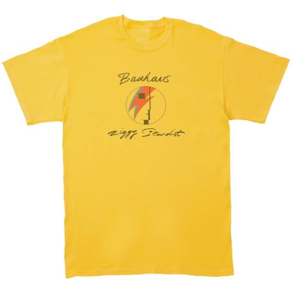 バウハウス Bauhaus　音楽Tシャツ ロックTシャツ バンドTシャツ　イエロー