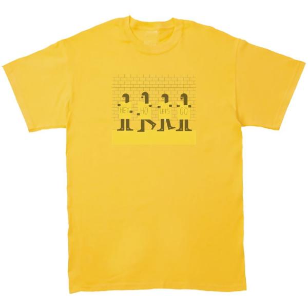 RAMONES ラモーンズ　音楽Tシャツ ロックTシャツ バンドTシャツ　イエロー