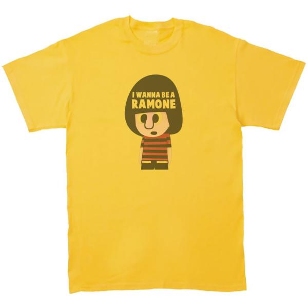 RAMONES ラモーンズ　音楽Tシャツ ロックTシャツ バンドTシャツ　イエロー