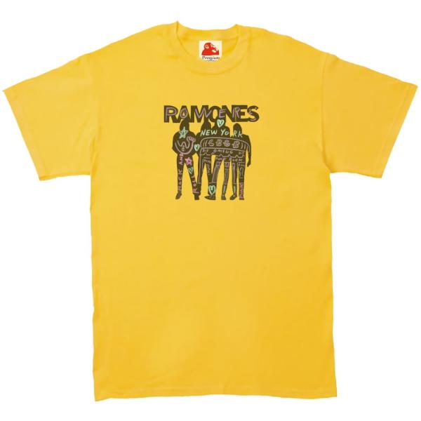Ramones  ラモーンズ　音楽Tシャツ ロックTシャツ バンドTシャツ　イエロー