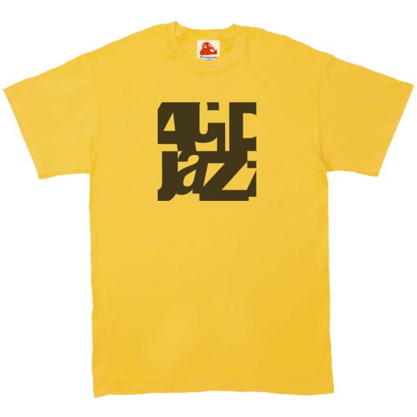 アシッドジャズ acid jazz　音楽Tシャツ ロックTシャツ バンドTシャツ　イエロー