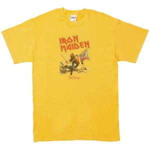 IRON MAIDEN 音楽Tシャツ ロックTシャツ バンドTシャツ イエロー 