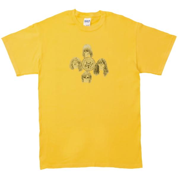 RAMONES　音楽Tシャツ ロックTシャツ バンドTシャツ　イエロー