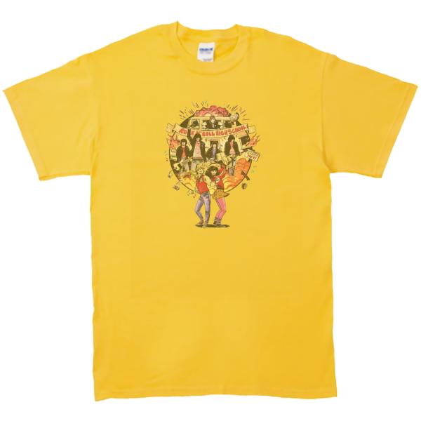 RAMONES　音楽Tシャツ ロックTシャツ バンドTシャツ　イエロー