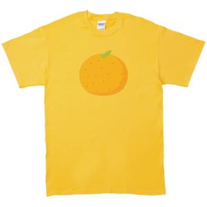 みかんページ みかん 果物 おもしろデザイン Tシャツ イエロー : うえきたや