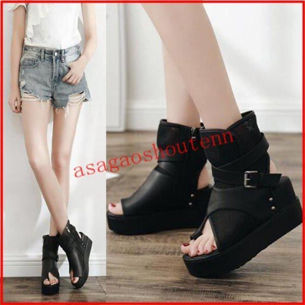 トング コンフォート 厚底サンダル ウエッジソール レディース グラディエーターサンダル 美脚 ビー...