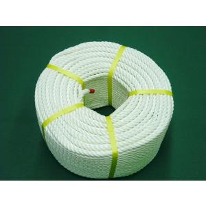 ロープ 10m/m 重量10.2kg 1玉 ELEVEN ロープ10mm 2100kg 10M カラビナ付き
