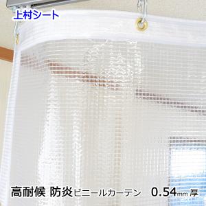 ビニールカーテン 屋外 0.54mmx840mmx1380mm 防寒 耐候 糸入り透明｜uemura-sheet